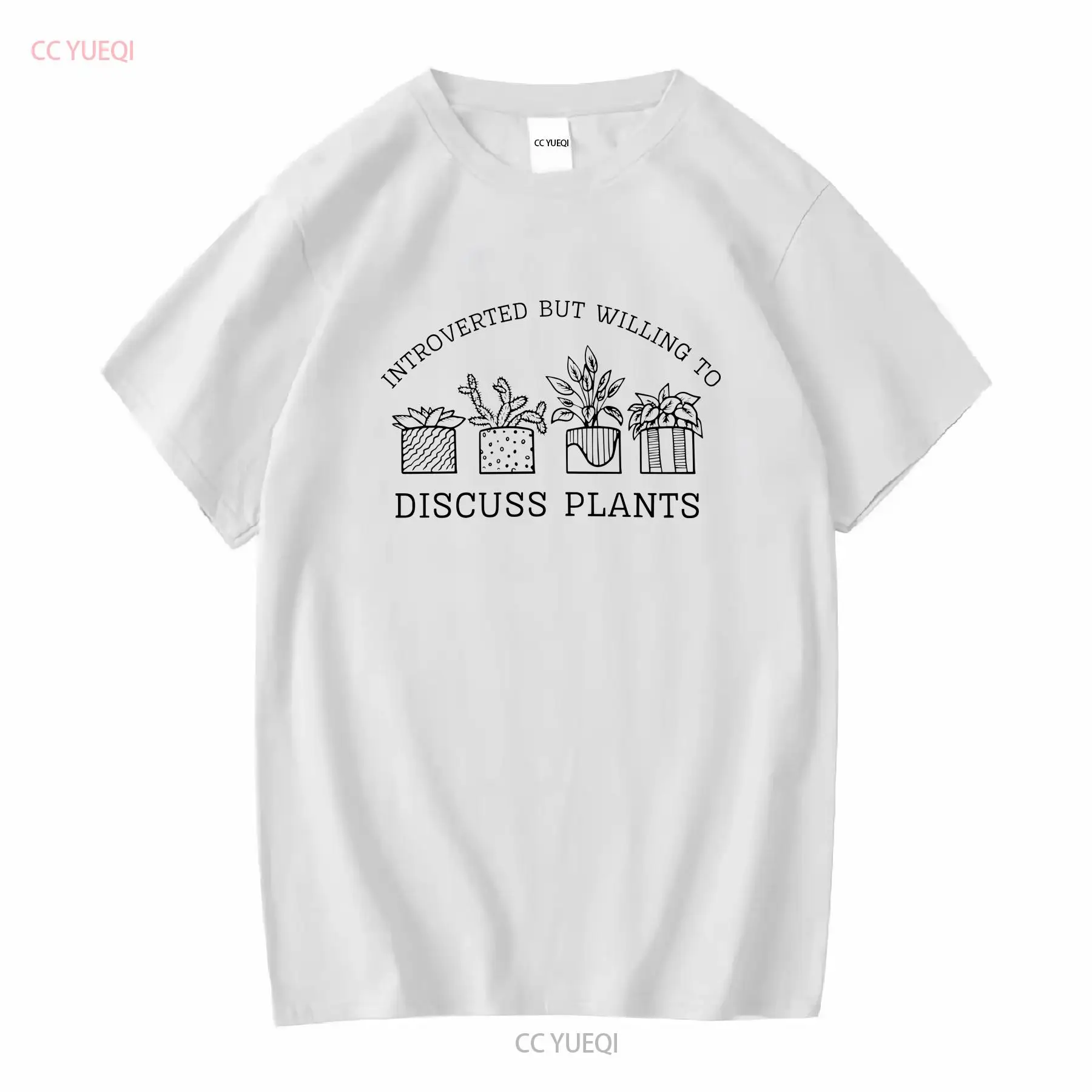 Plant Parent Shirt - 내성적이지만 식물에 대해 토론하고 싶습니다. 재미있는