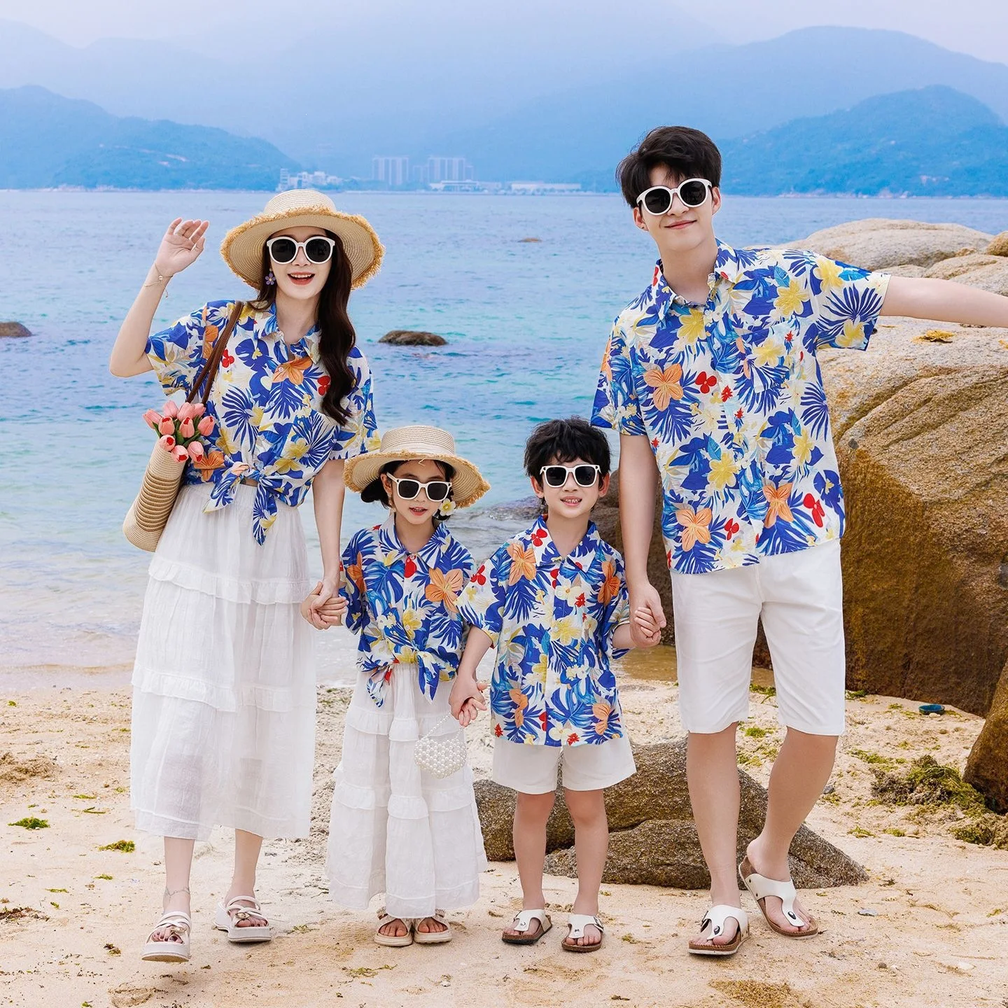 휴가 가족 커플룩 세트 엄마 딸 셔츠 스커트 캐주얼 아 - Plant Parent Free 리뷰 및 가격