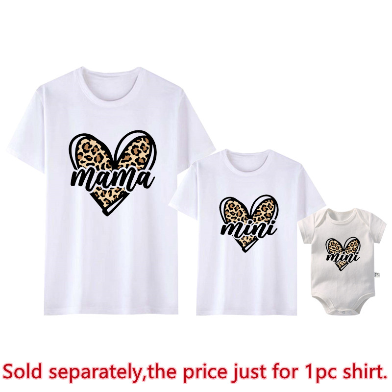 마마 미미 레오파드 하트 프린트 패밀리 매칭 의류 어머 - Plant Parent T Shirt 리뷰 및 가격