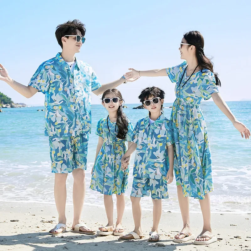 아버지 아들 셔츠 세트옷 여름 휴가룩 가족 의류 엄마  - Plant Parent Free 리뷰 및 가격